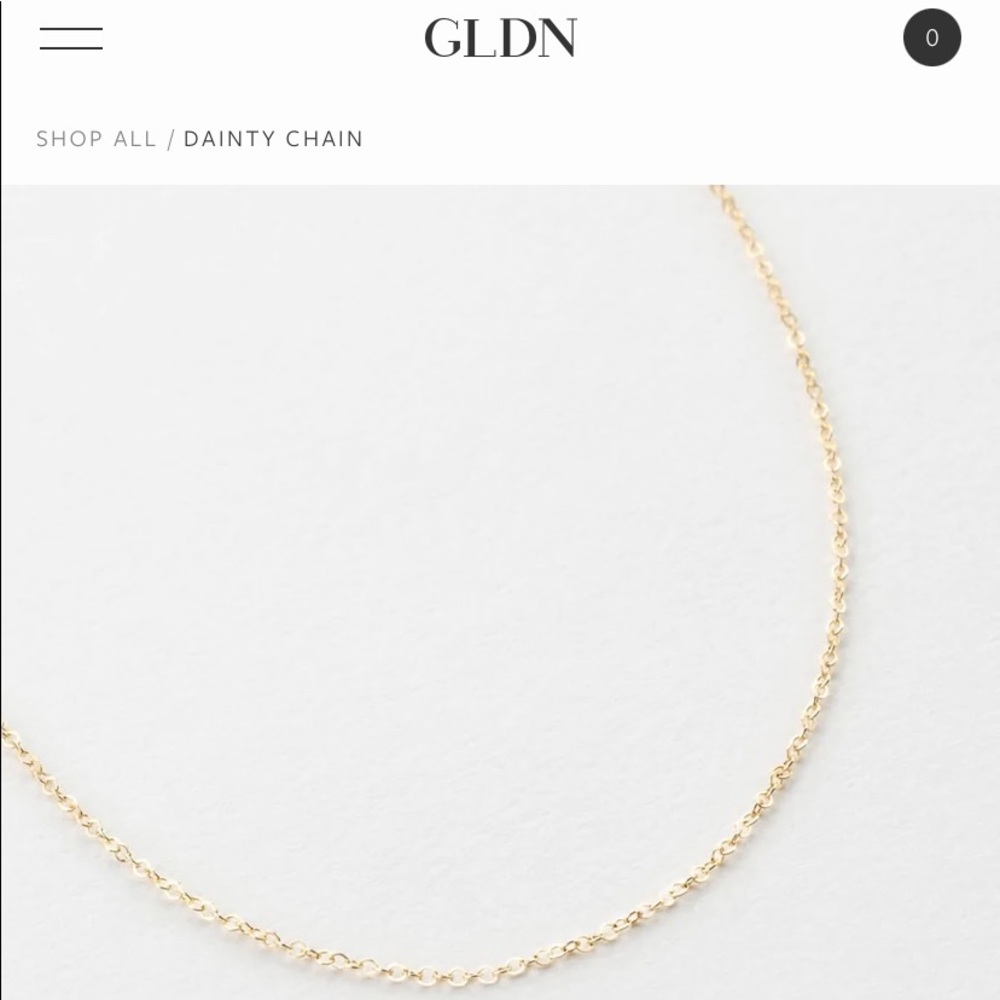 14k Gold-Filled Dainty Chain 19” by GLDN